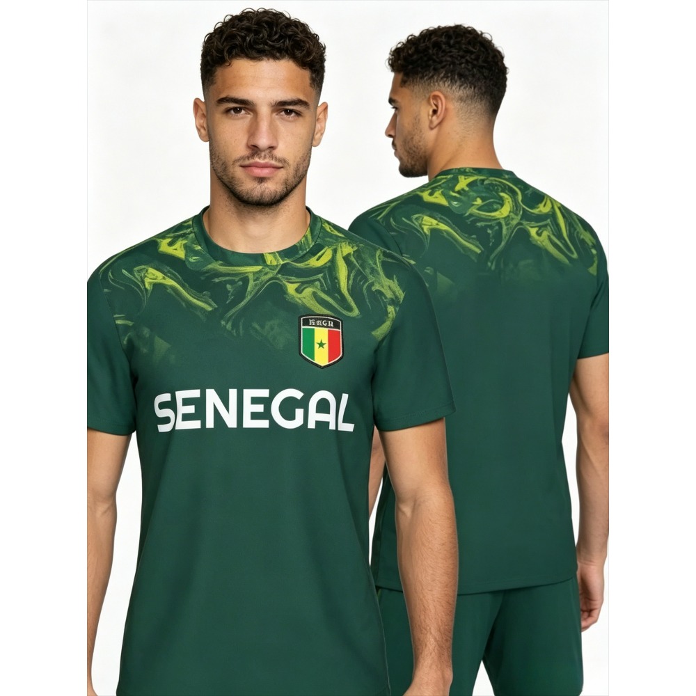 Summer Clothing Mens - 2026 New Summer Senegal Flag Graphic