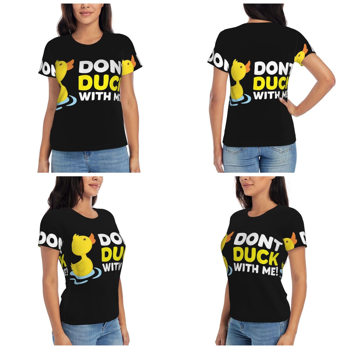 Summer Duck Clothing - Duck Dont Rubber T-Shirt Women Short