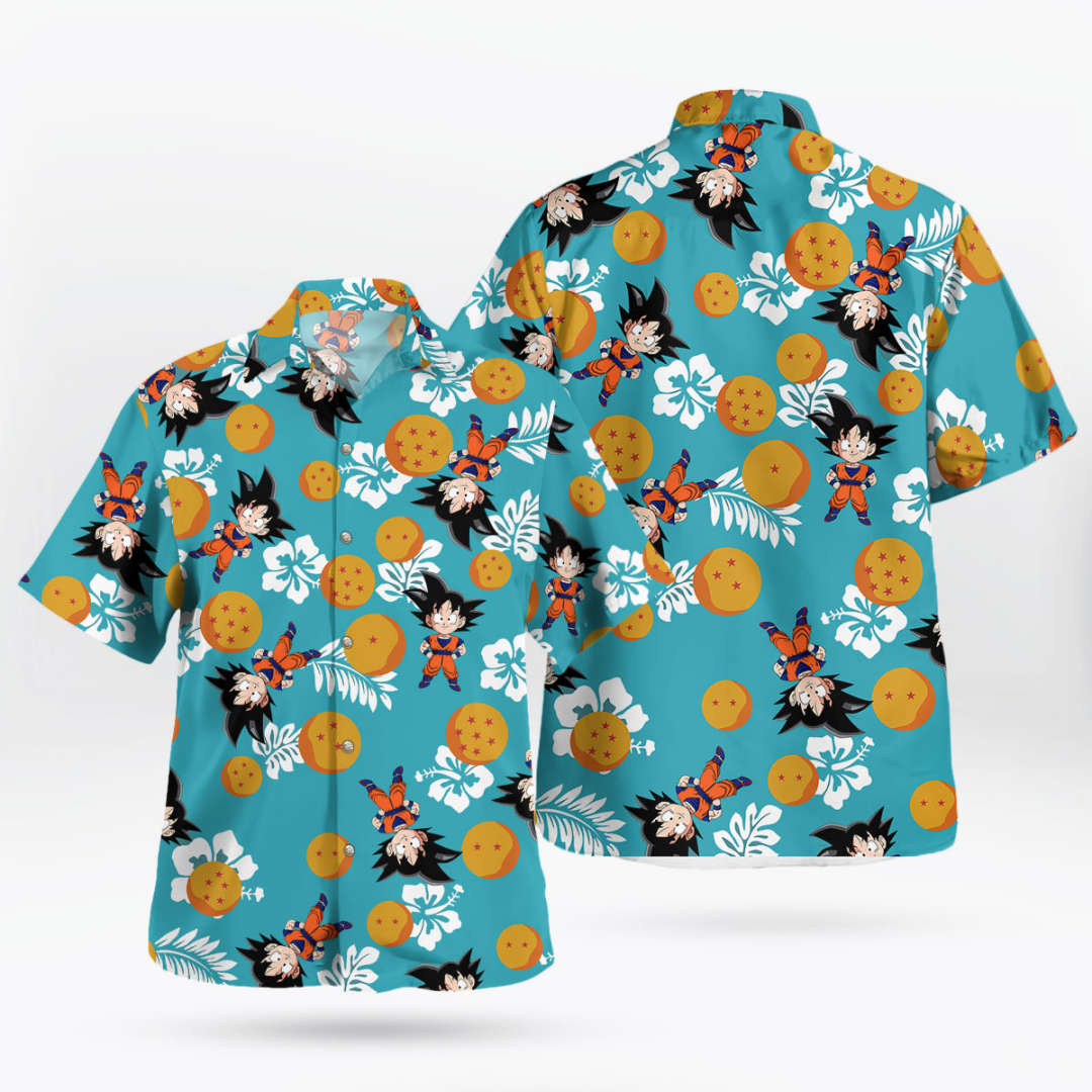 Summer Vibes Clothing Men - 2026 Goku Dragon Ball Hawaiian Anime