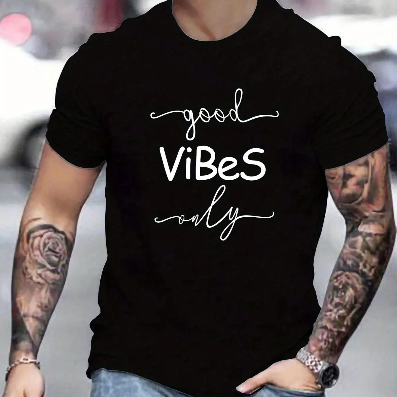 Summer Vibes Clothing Men - Good Vibes Only T shirt Rasta