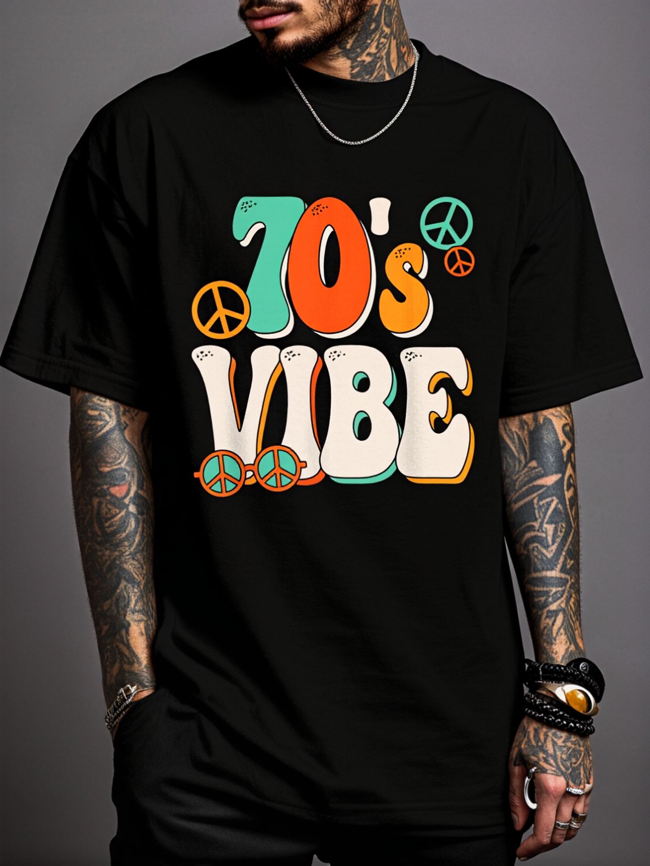 Summer Vibes Clothing Men - 100% Cotton 70's Vibe Costume 70s