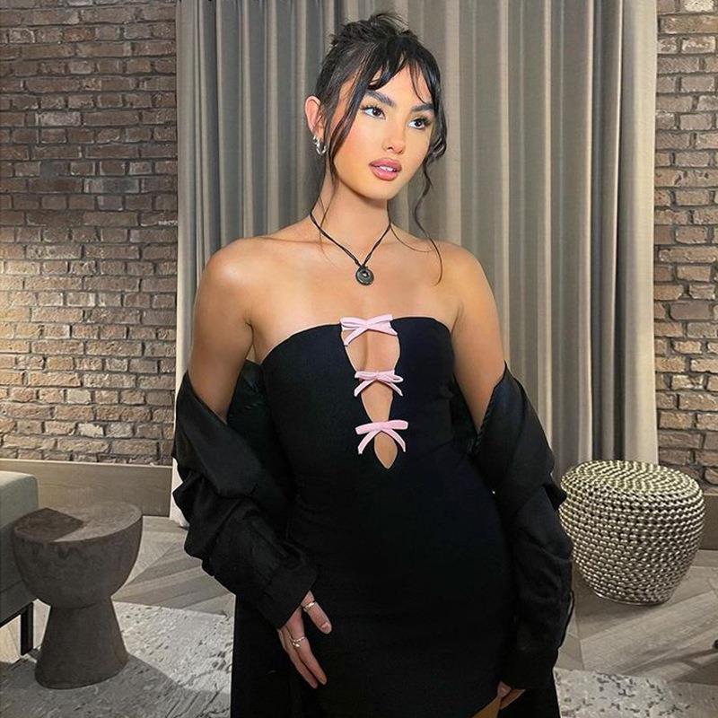 Elegant Bow Backless Sleeveles - Summer Nights Clothing avaliação e preço