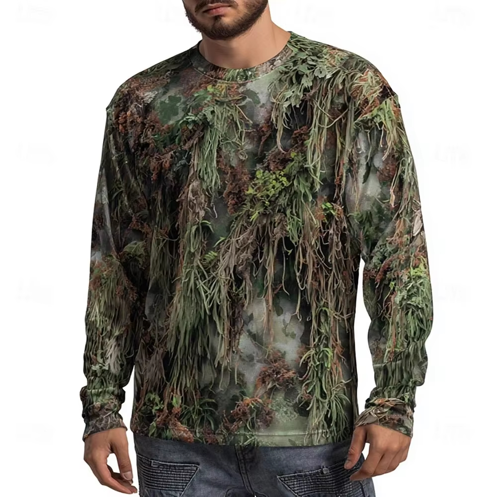 Men's Camo Animal Print Long S - Summer Clothing Mens avaliação e preço