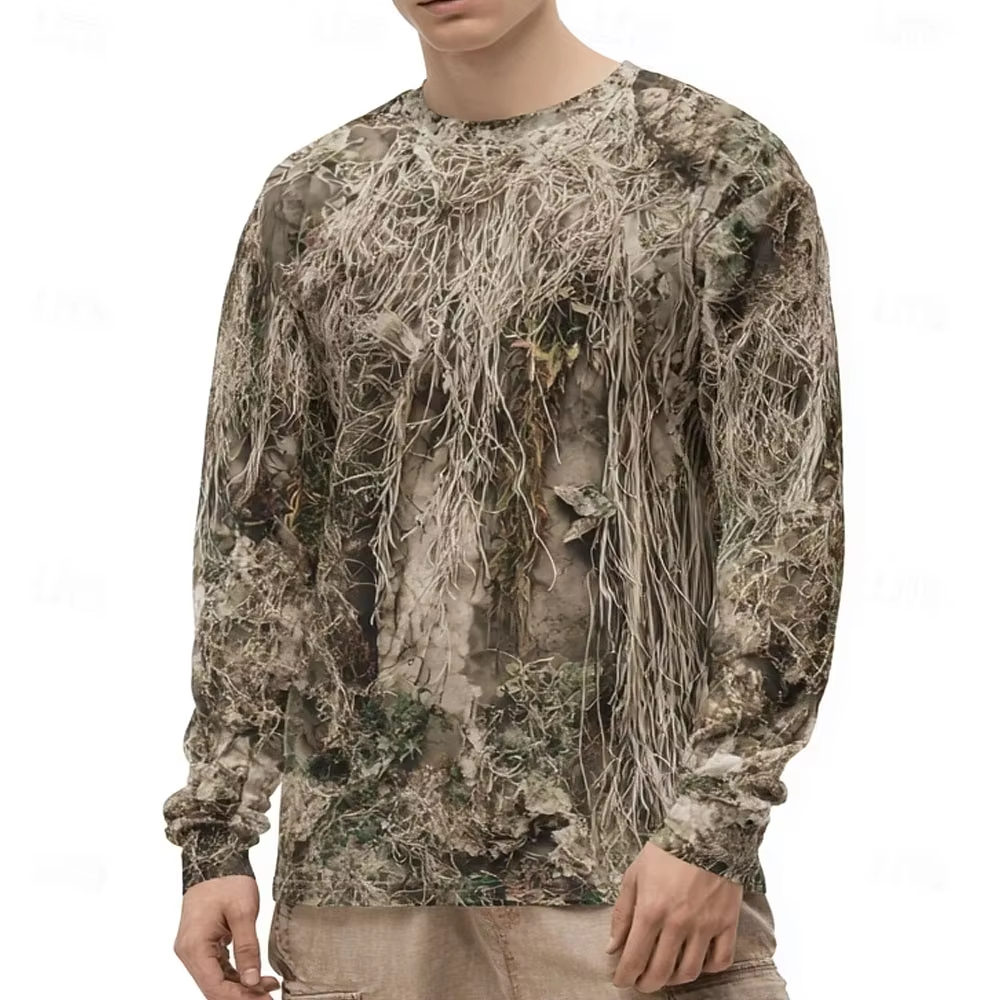 Men's Camo Animal Print Long S - Summer Clothing Mens avaliação e preço