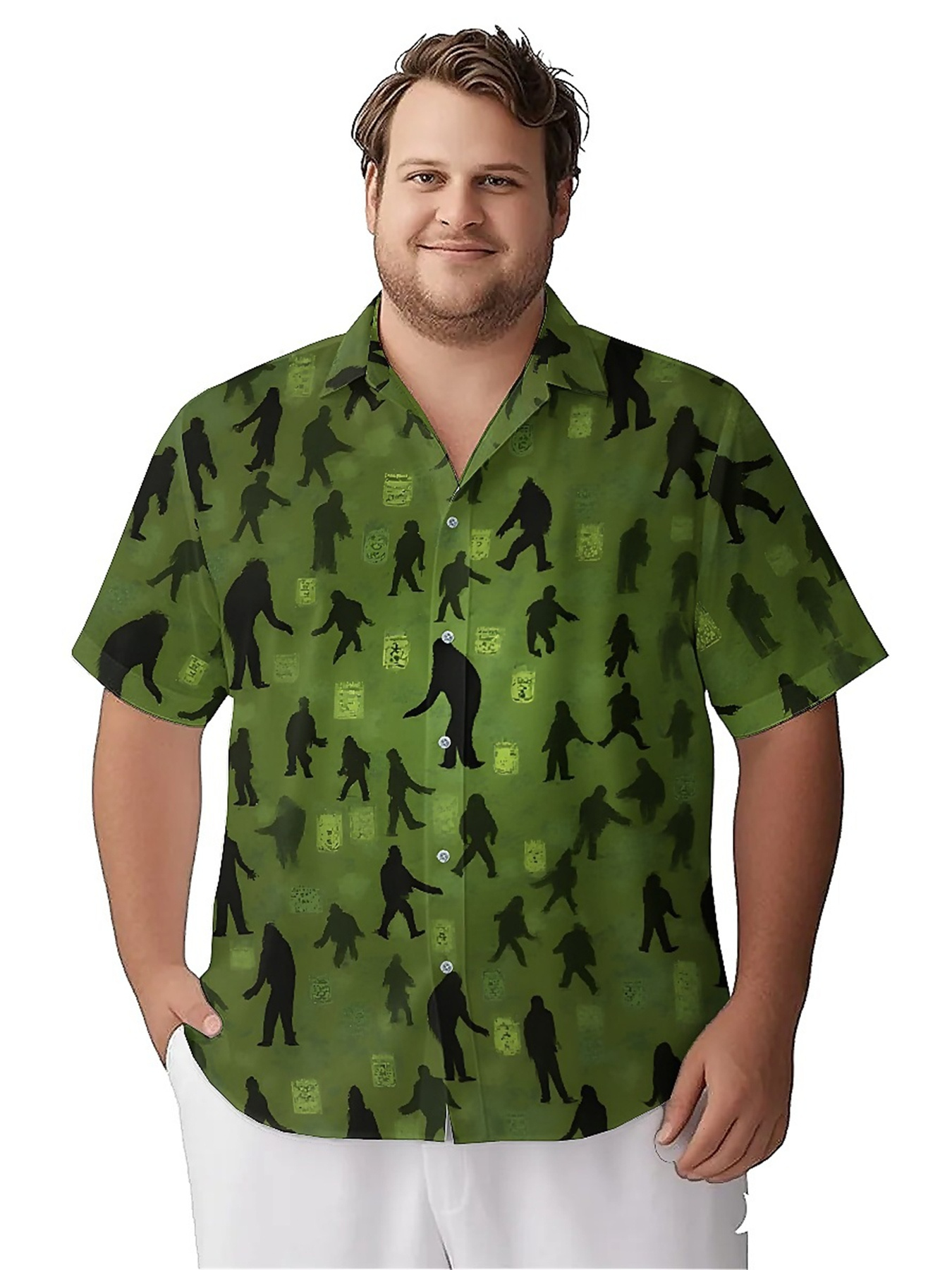 Men's Plus Size Hawaiian Shirt - Summer Clothing Patterns avaliação e preço