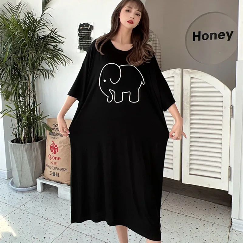 Plus Size Summer Cartoon Eleph - Summer Nights Clothing avaliação e preço