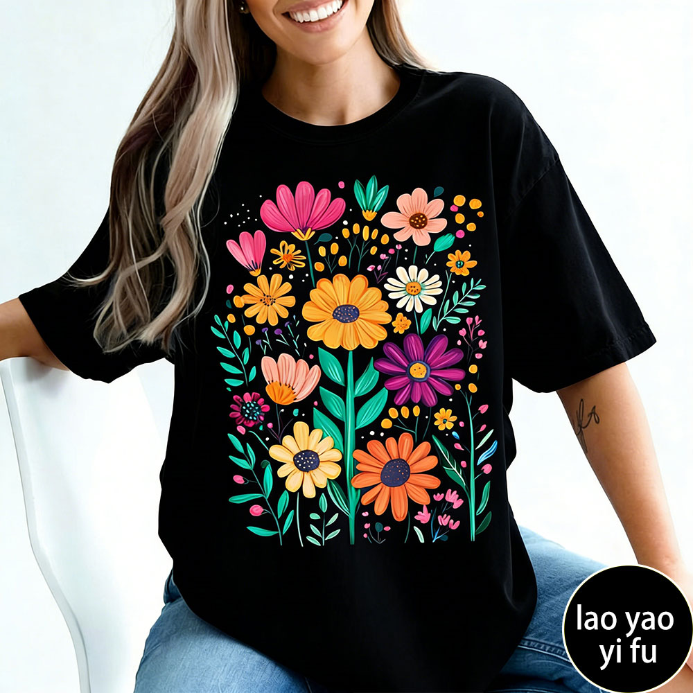 Boho Summer Floral Women TShir - Summer Clothing Vibes avaliação e preço