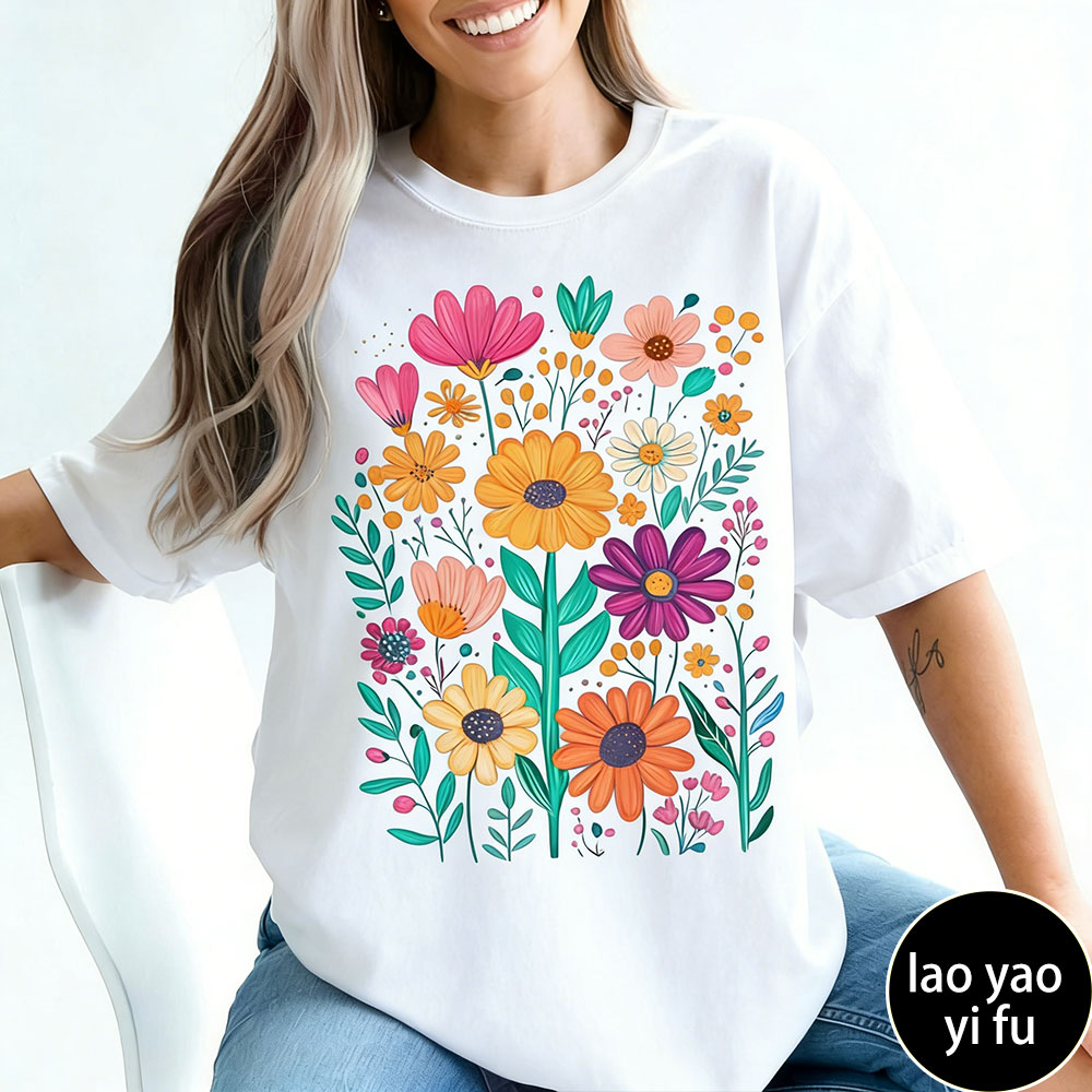 Boho Summer Floral Women TShir - Summer Clothing Vibes avaliação e preço
