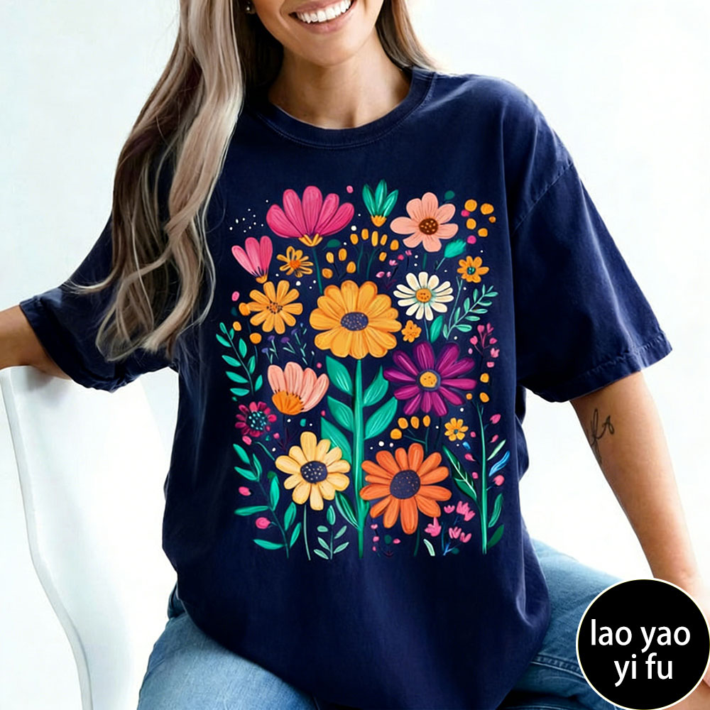 Boho Summer Floral Women TShir - Summer Clothing Vibes avaliação e preço