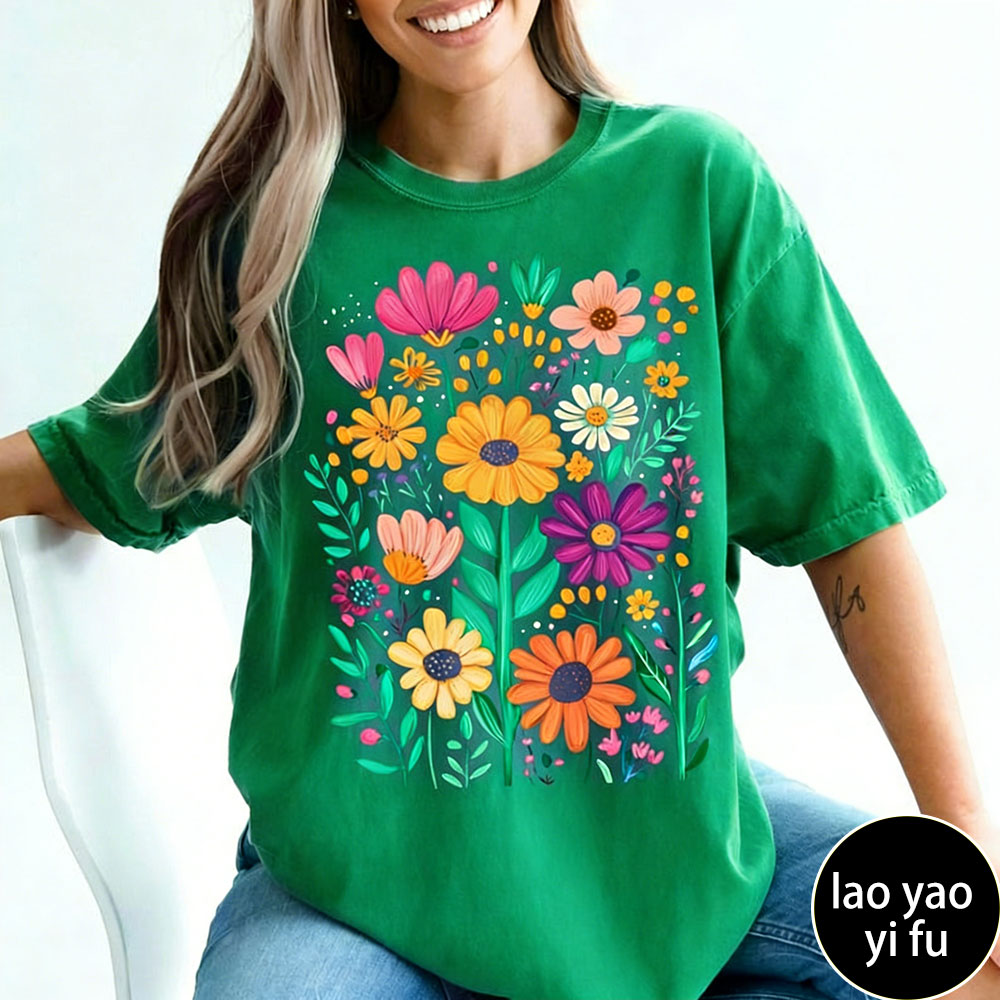 Boho Summer Floral Women TShir - Summer Clothing Vibes avaliação e preço