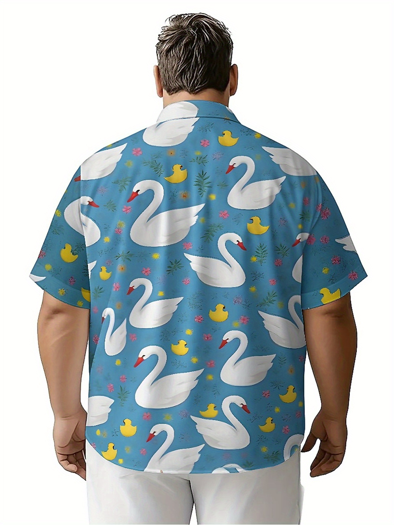 Men's Plus Size Hawaiian Shirt - Summer Clothing Plus Size avaliação e preço