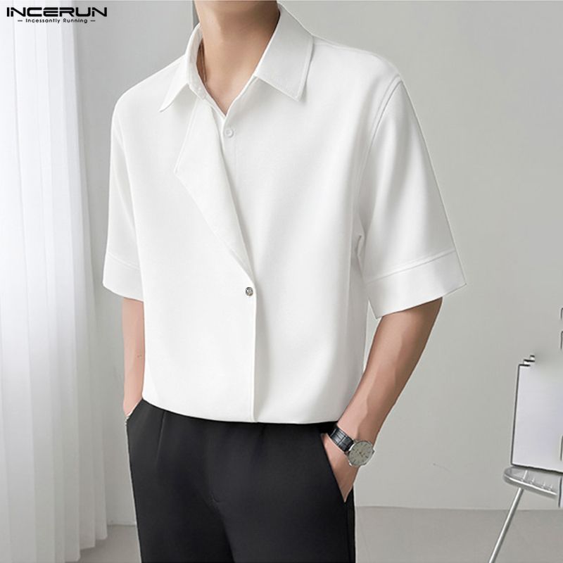 2026 Men Shirt Solid Color Lap - Summer Clothing Colors 2026 avaliação e preço