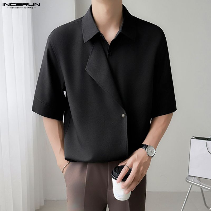 2026 Men Shirt Solid Color Lap - Summer Clothing Colors 2026 avaliação e preço