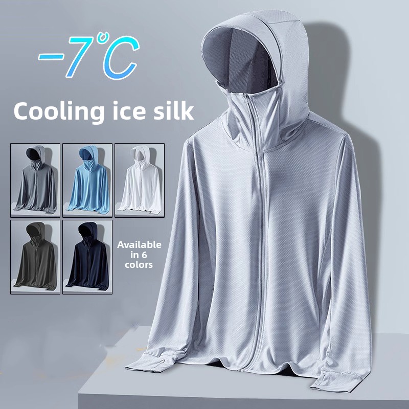 Men's Summer Ice Silk Outdoor  - Summer Uv Clothing avaliação e preço