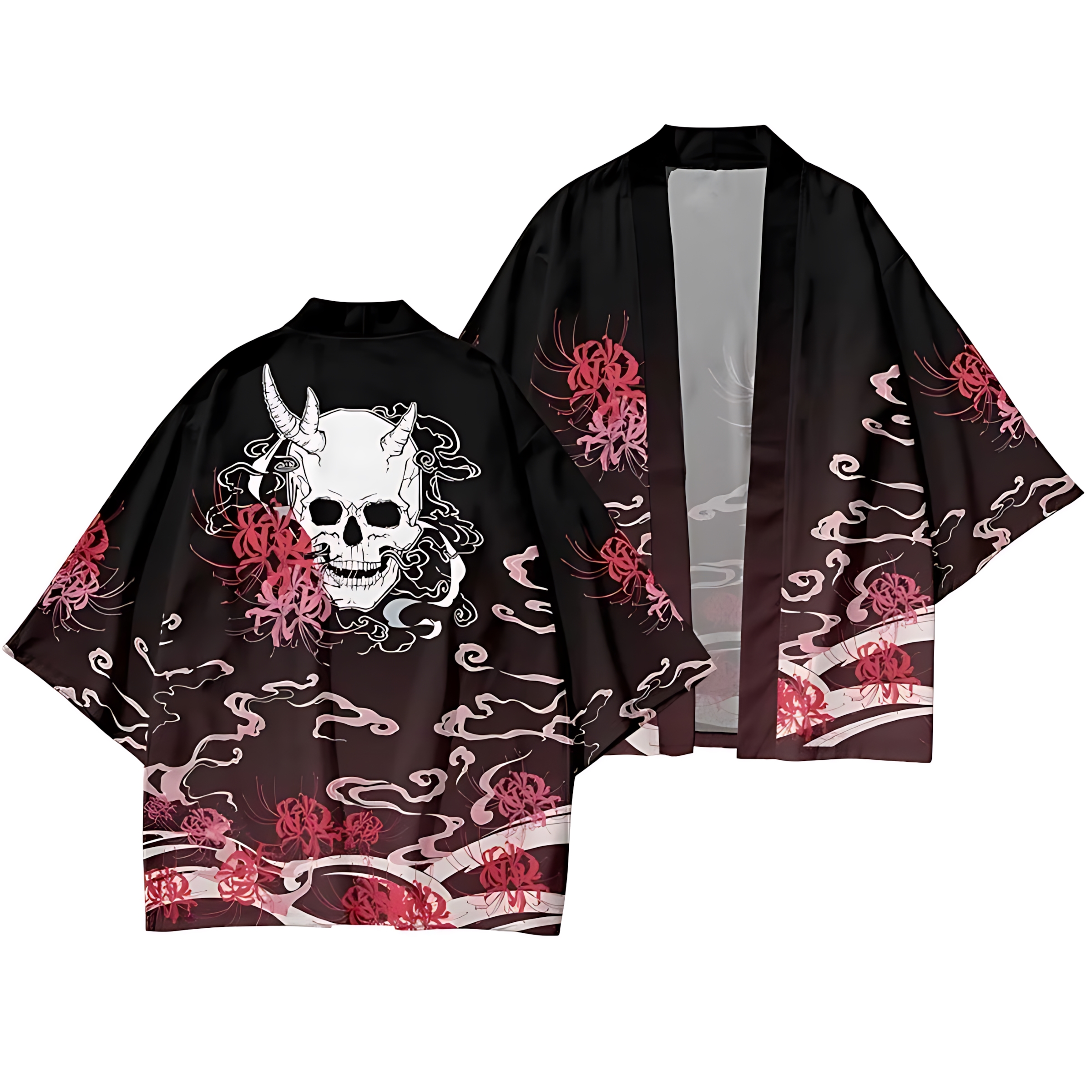 2026 Summer Men's Kimono Skull - Summer Clothing Patterns avaliação e preço