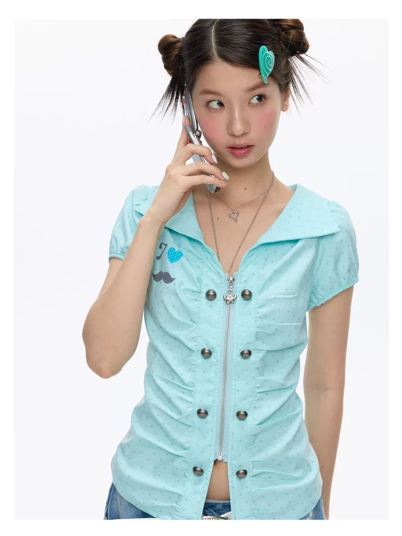 Kimotimo Japanese Cute Polka D - Summer Clothing Aesthetic avaliação e preço