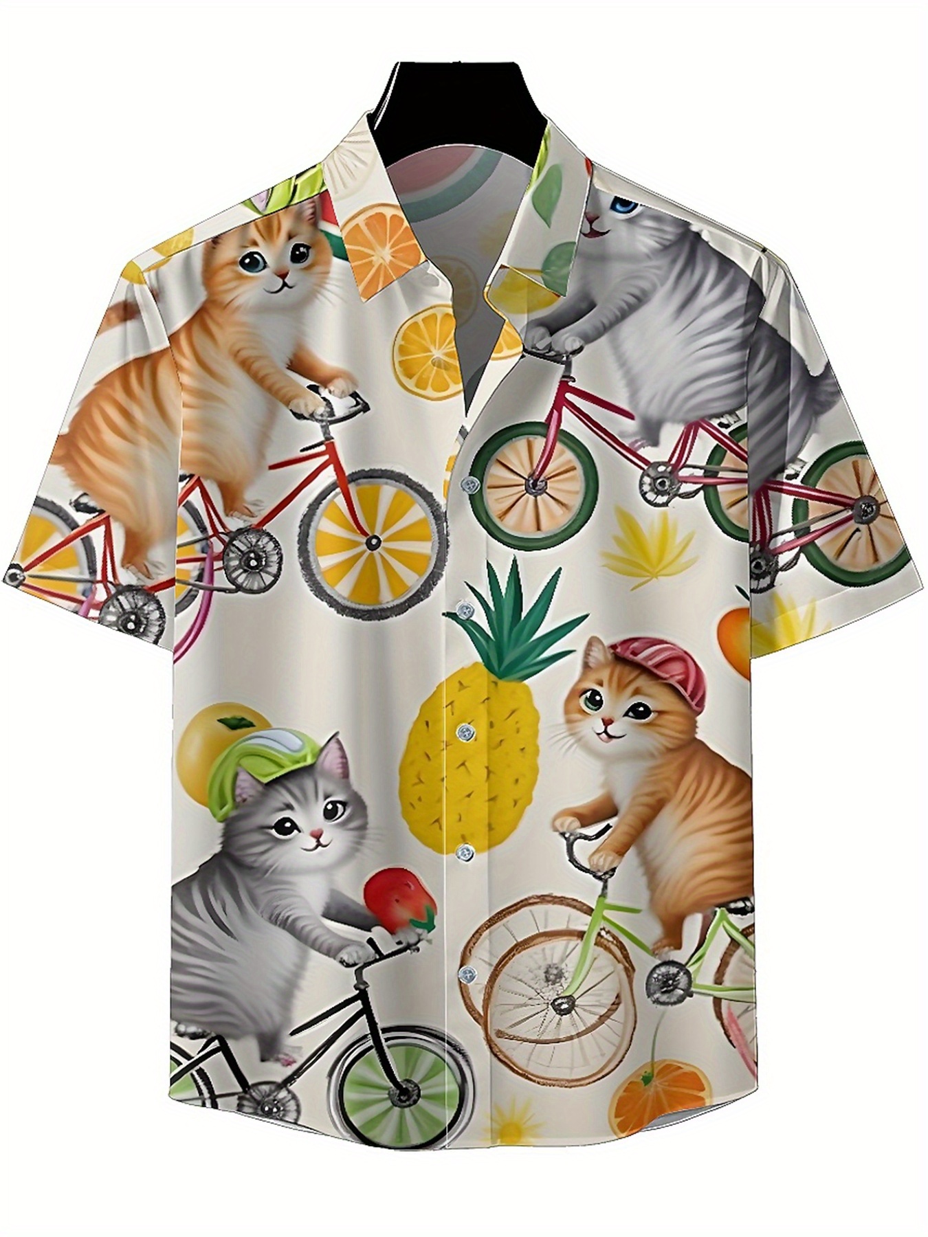 Men's Plus Size Hawaiian Shirt - Summer Clothing Patterns avaliação e preço