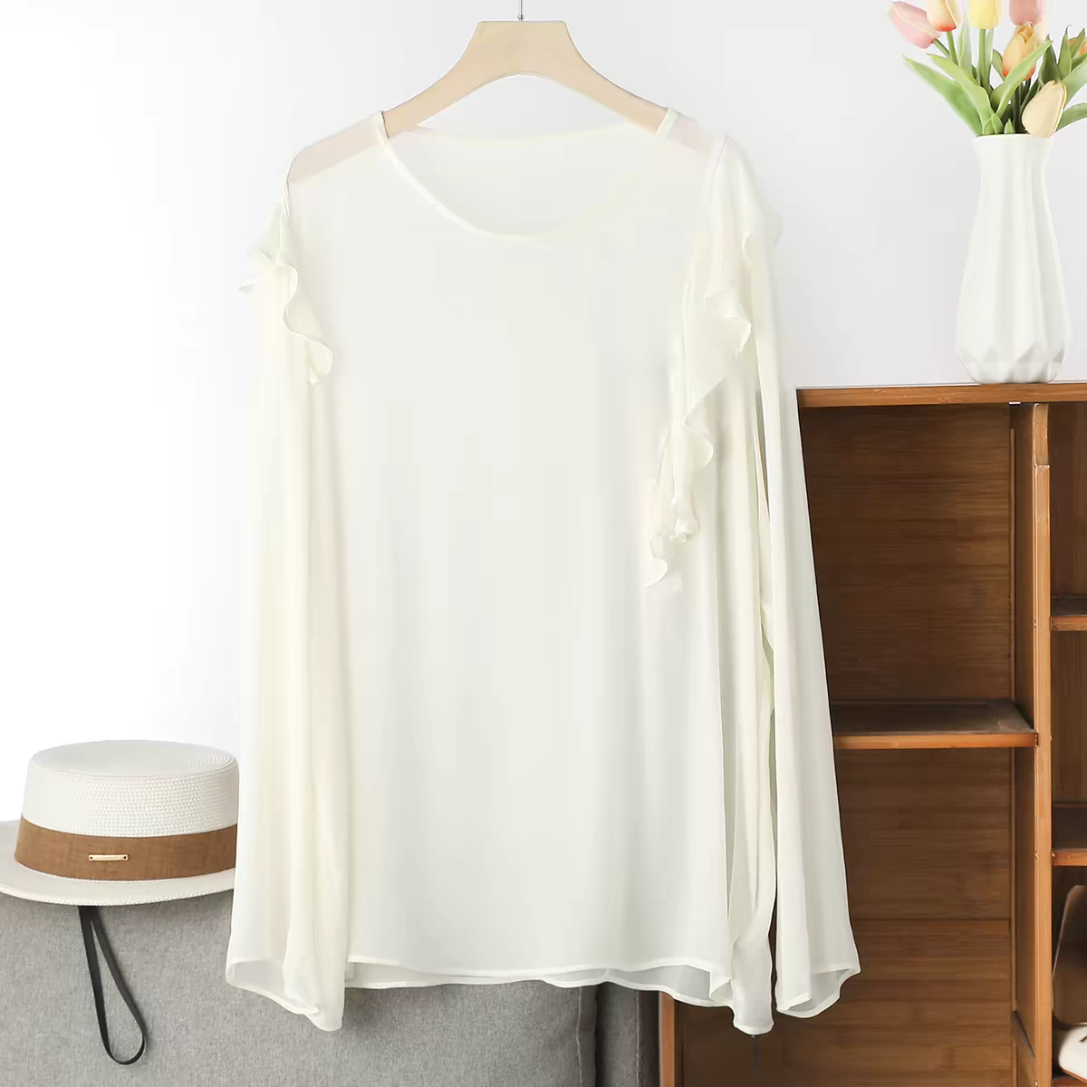 French Elegant Long Sleeve Ruf - Summer Clothing Plus Size avaliação e preço