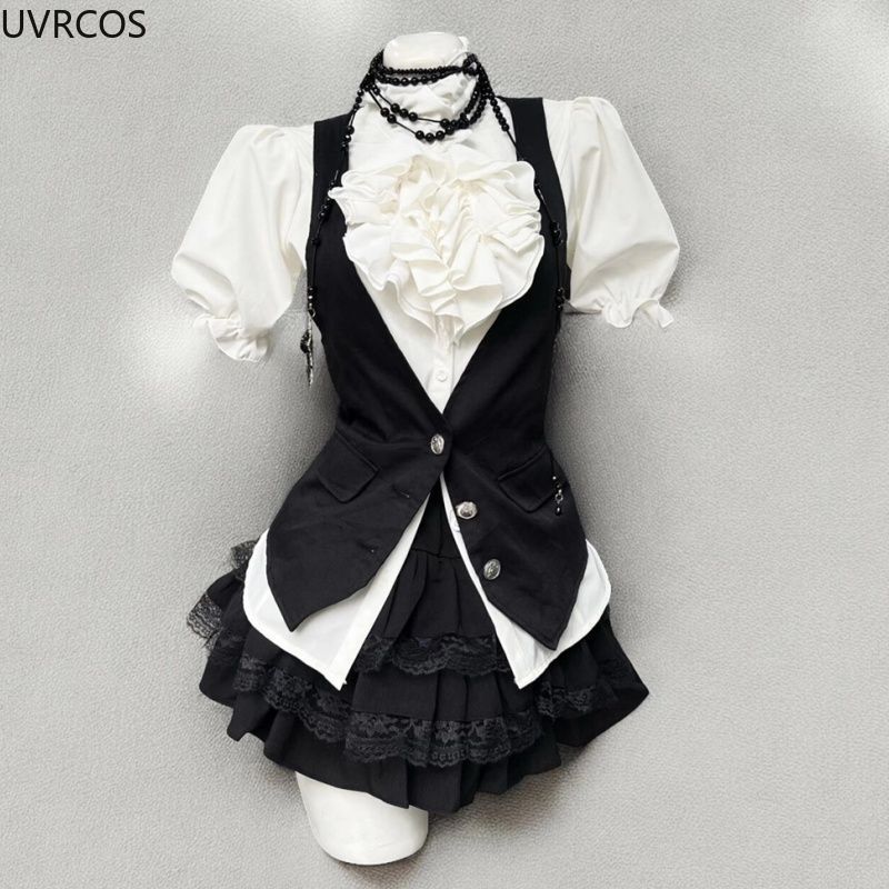 Y2k Aesthetic Lolita Style Swe - Summer Clothing Aesthetic avaliação e preço