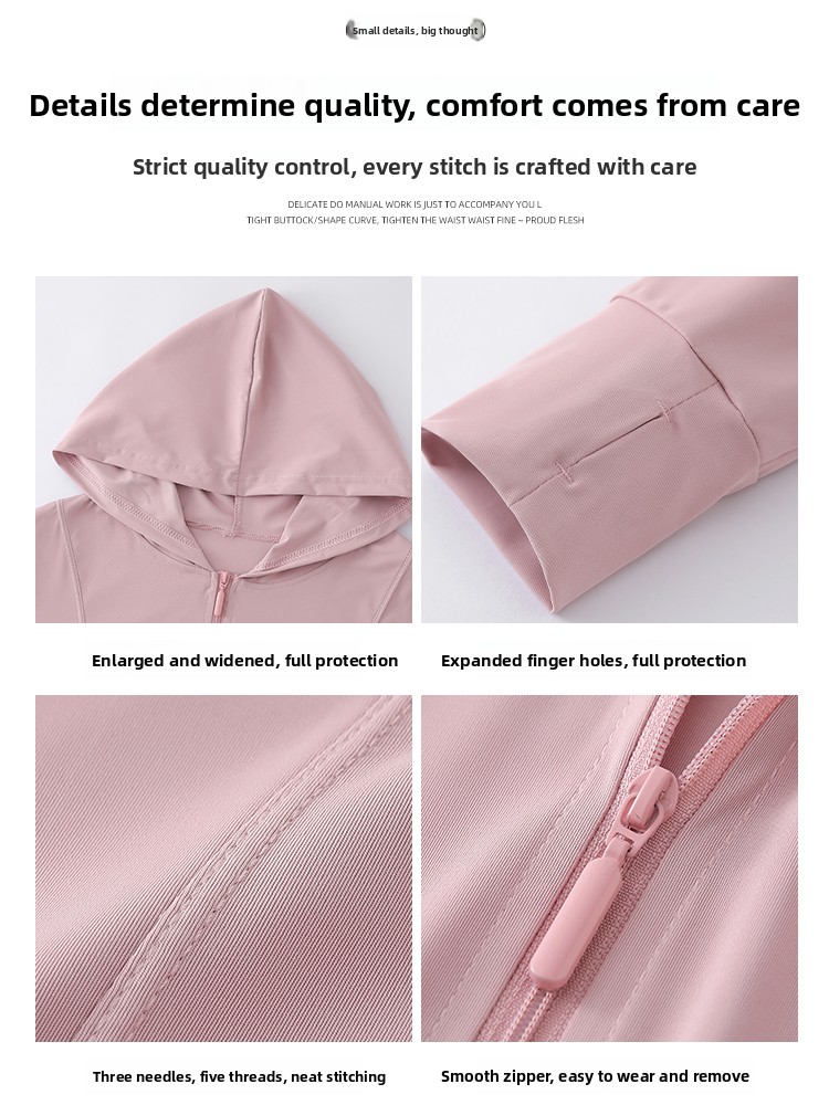 ay een Ice Silk Hooded UV Prot - Summer Uv Clothing avaliação e preço