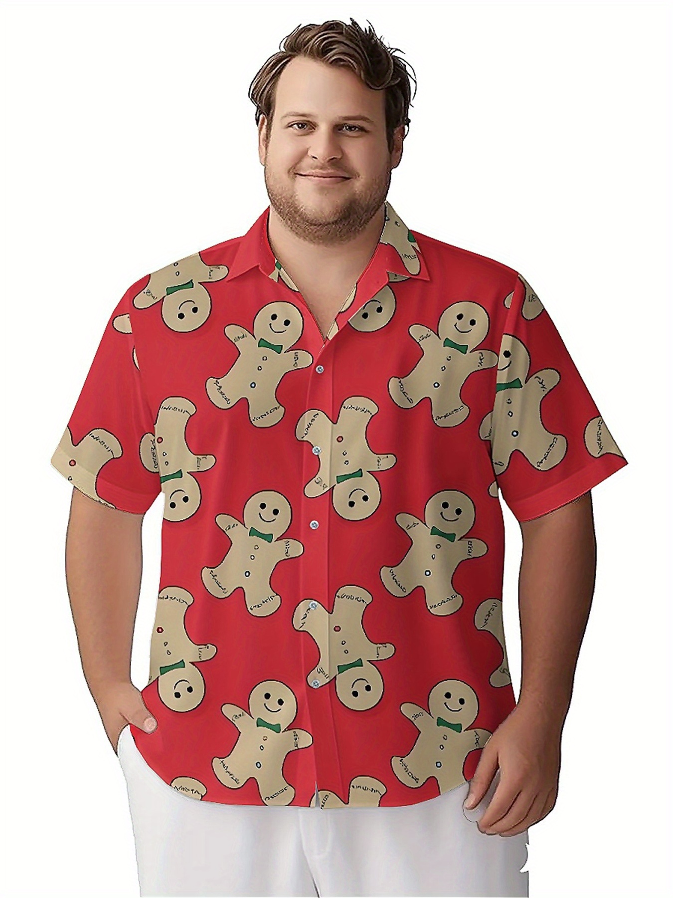 Men's Plus Size Hawaiian Shirt - Summer Clothing Patterns avaliação e preço