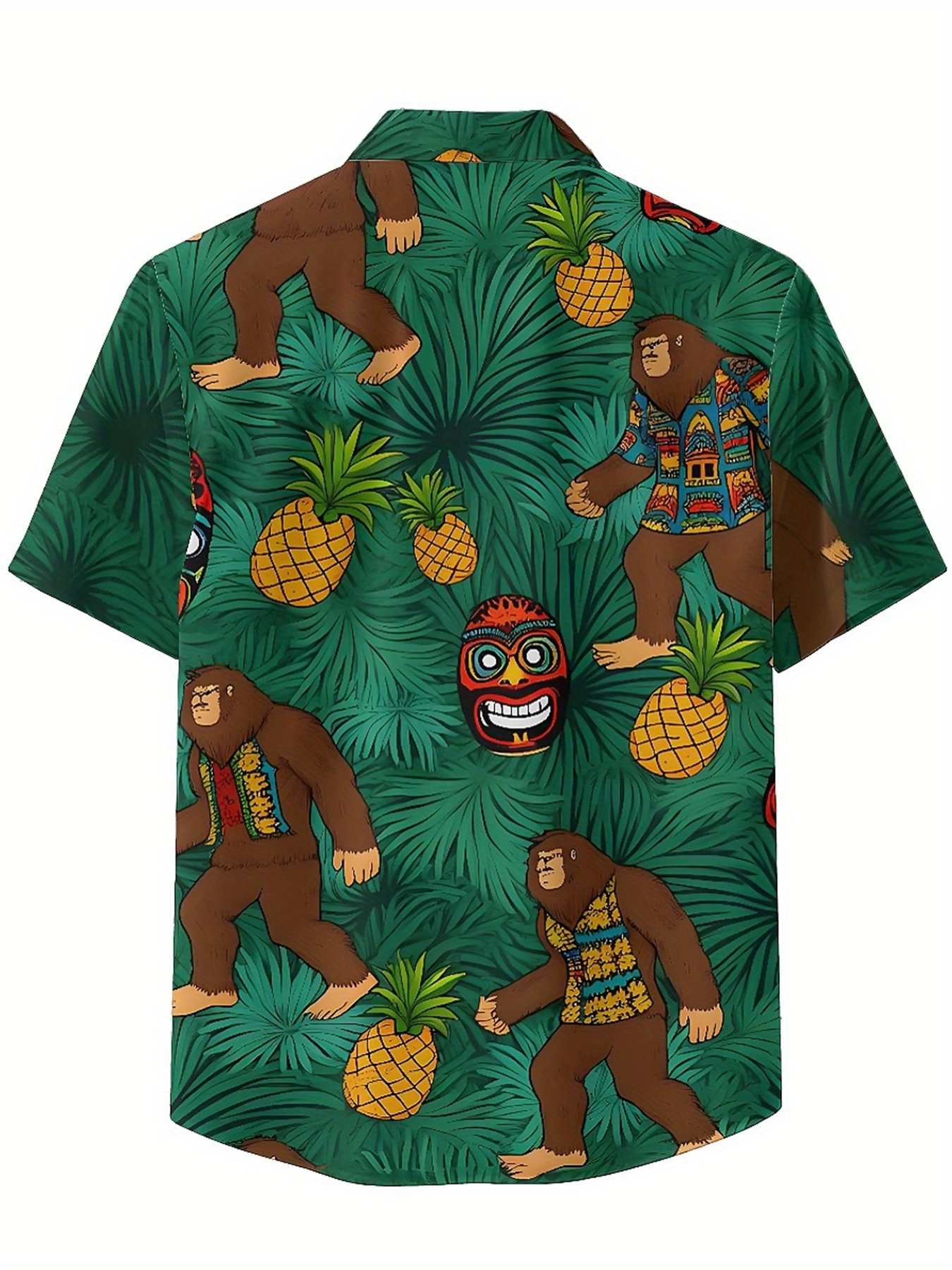 Men's Plus Size Hawaiian Shirt - Summer Clothing Patterns avaliação e preço