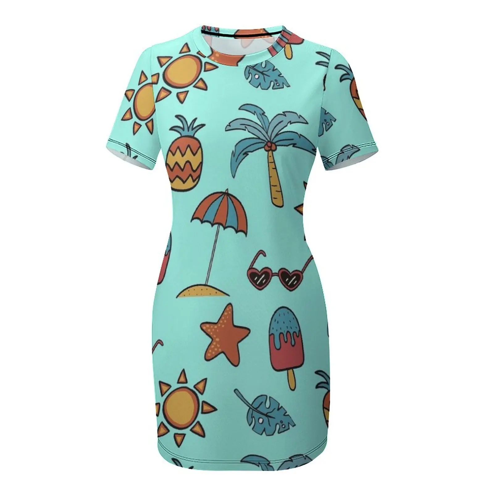 Summer vibes Short-Sleeved Dre - Summer Clothing Vibes avaliação e preço