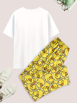 Men's casual pajama set, duck- - Summer Duck Clothing avaliação e preço
