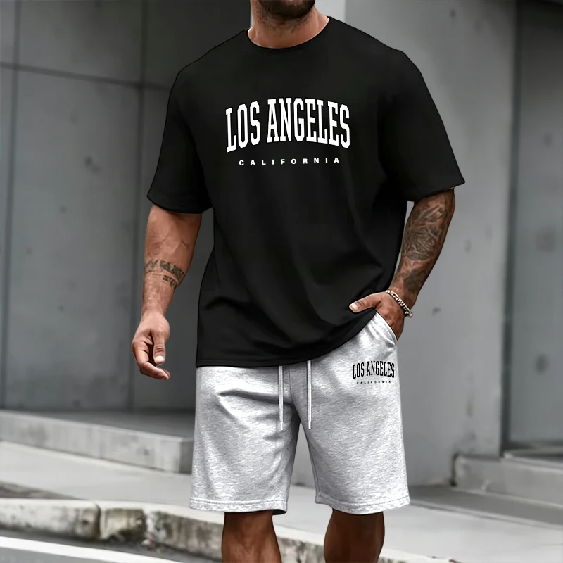 Men's Tracksuit Short Sleeve T - Summer Clothes Fashion avaliação e preço