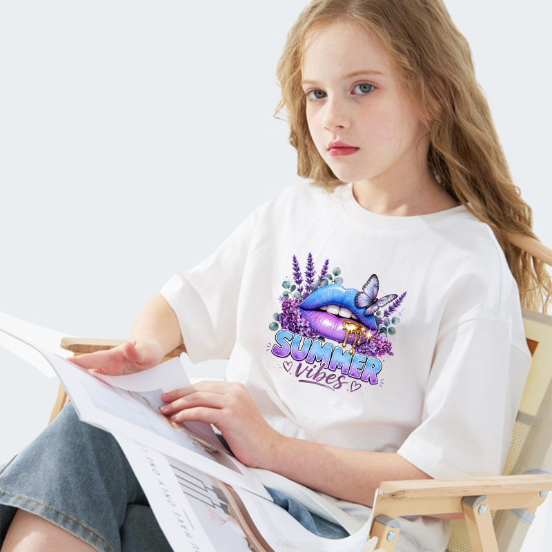 2PCS Colorful Lips Flowers But - Summer Clothing Vibes avaliação e preço