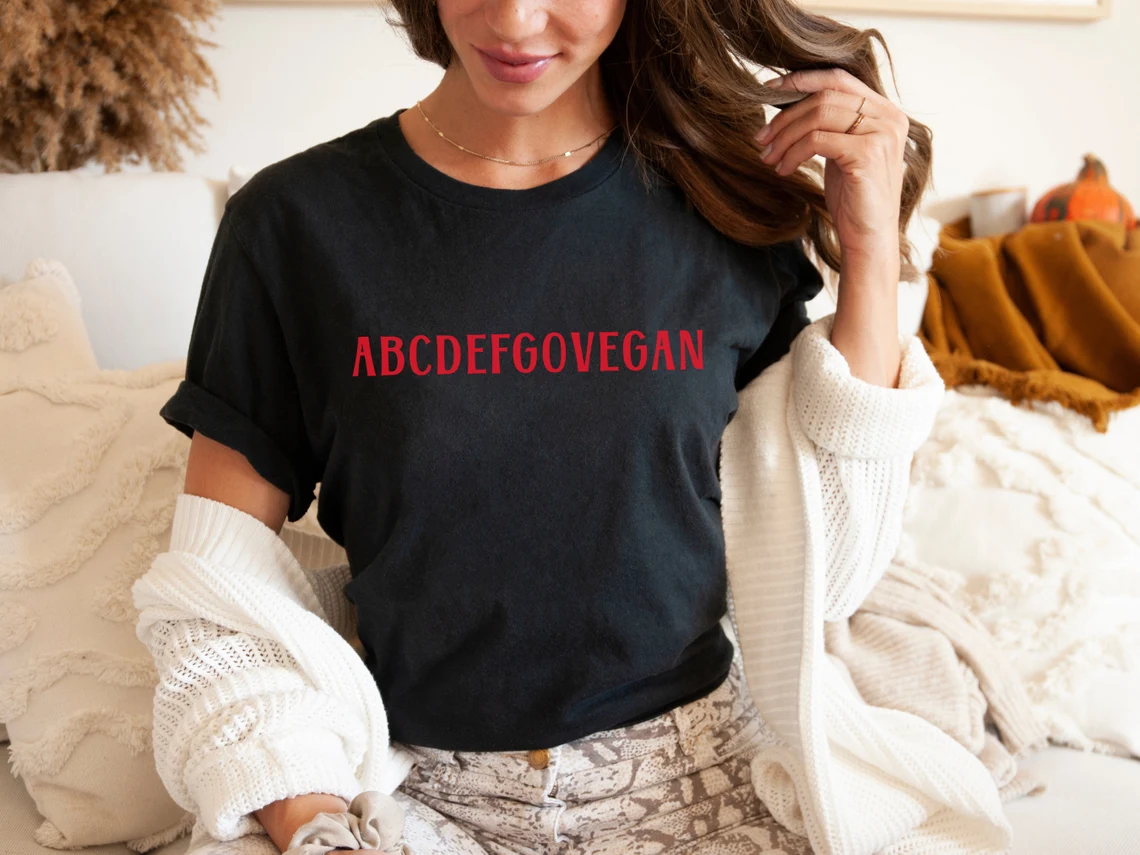 Skuggnas Go Vegan Funny Graphi - Summer Clothing Vibes avaliação e preço