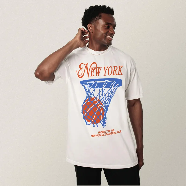 New York Basketball T-shirt Me - Summer Clothing Nyc avaliação e preço