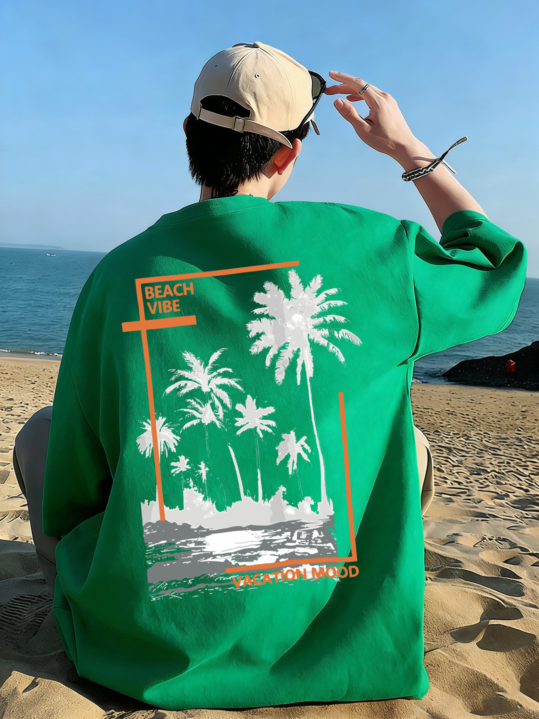 Beach Vacation Vibe Design T S - Summer Vibes Clothing Men avaliação e preço