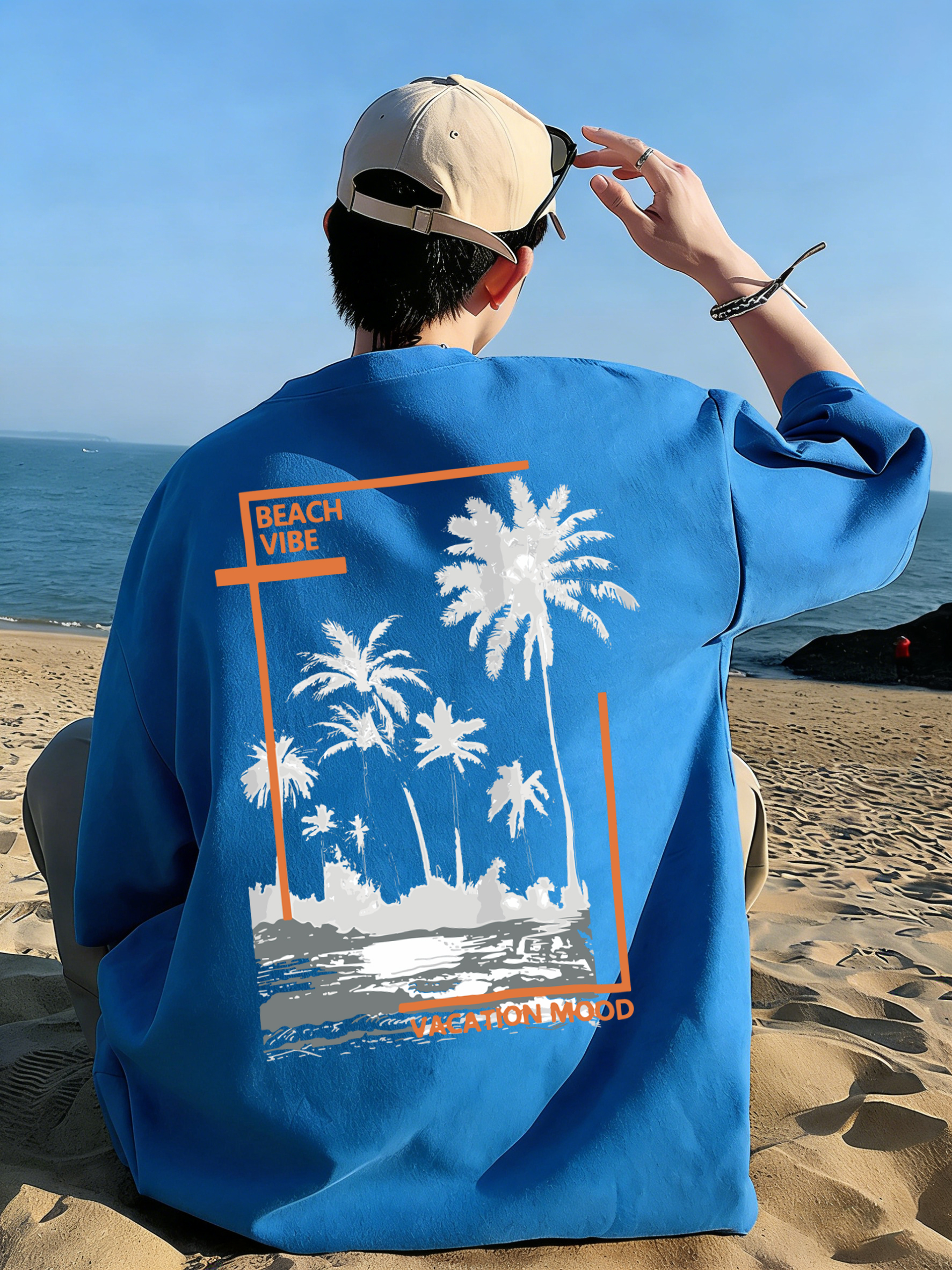 Beach Vacation Vibe Design T S - Summer Vibes Clothing Men avaliação e preço