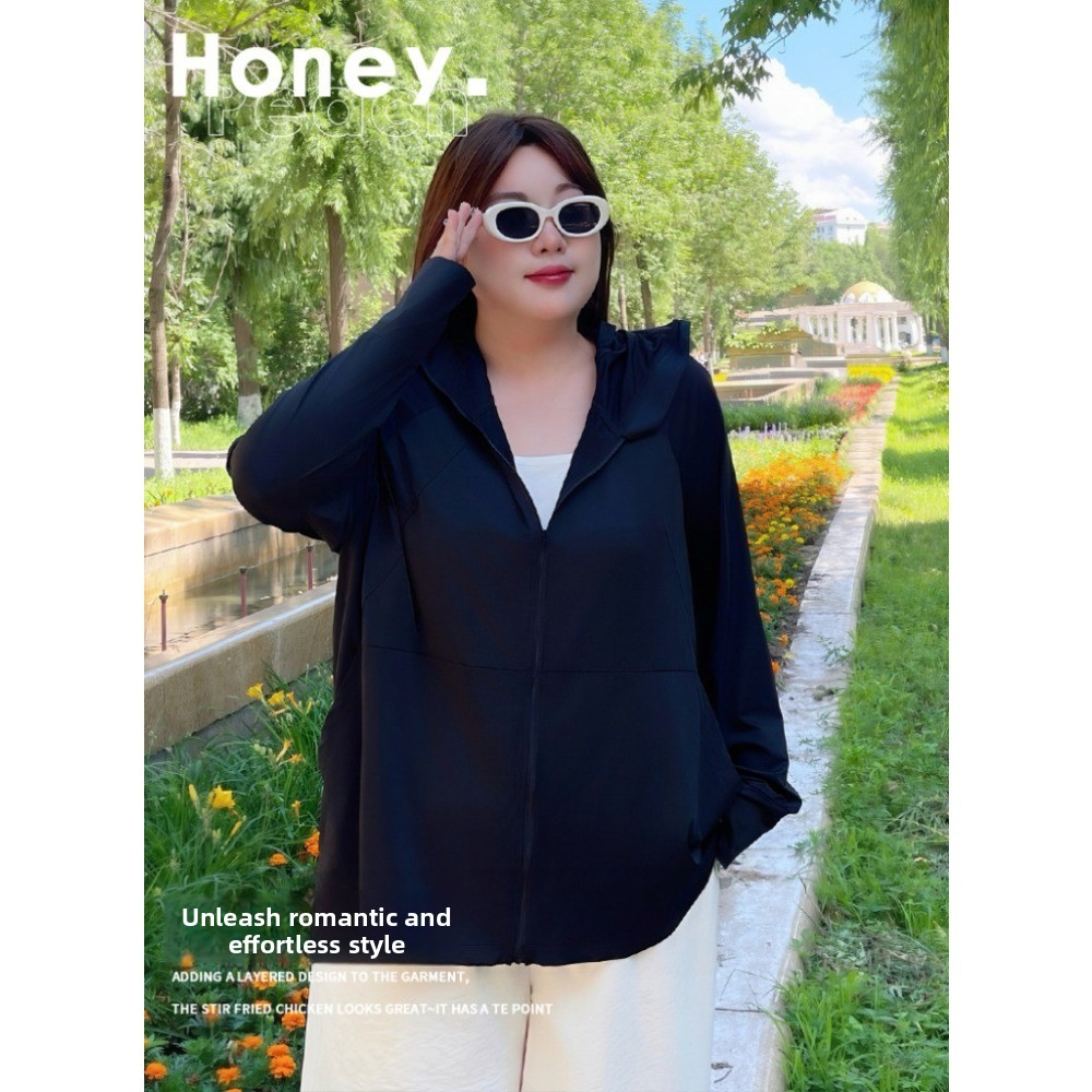 Fat Mm New Plus Size Ice Silk  - Summer Uv Clothing avaliação e preço
