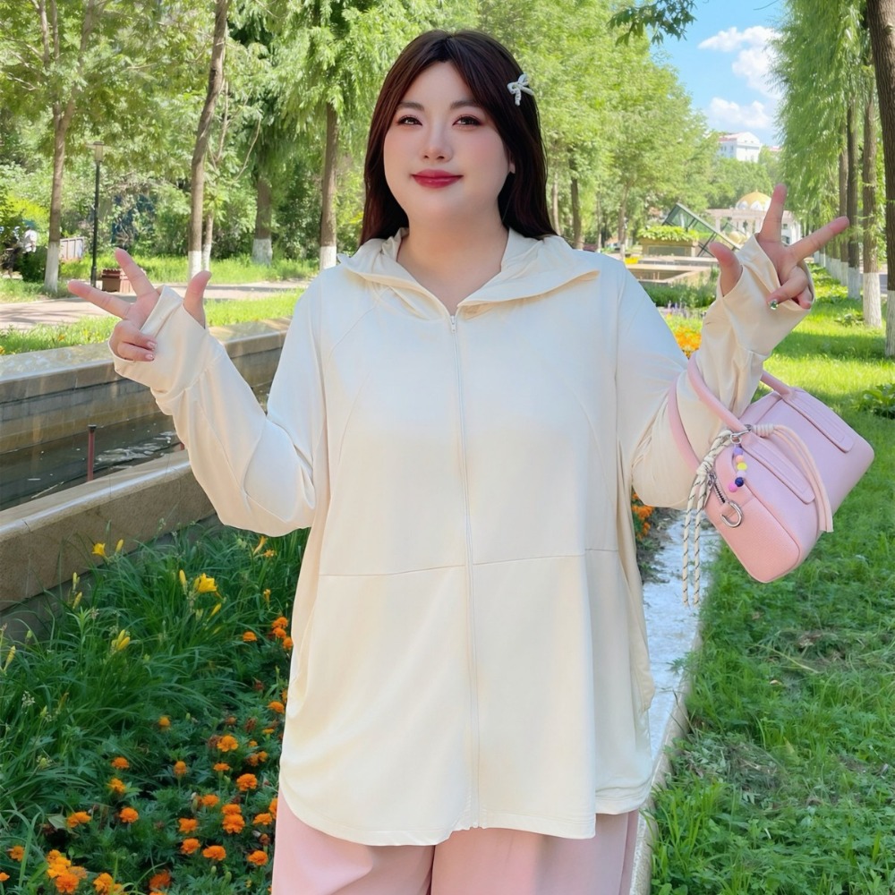 Fat Mm New Plus Size Ice Silk  - Summer Uv Clothing avaliação e preço