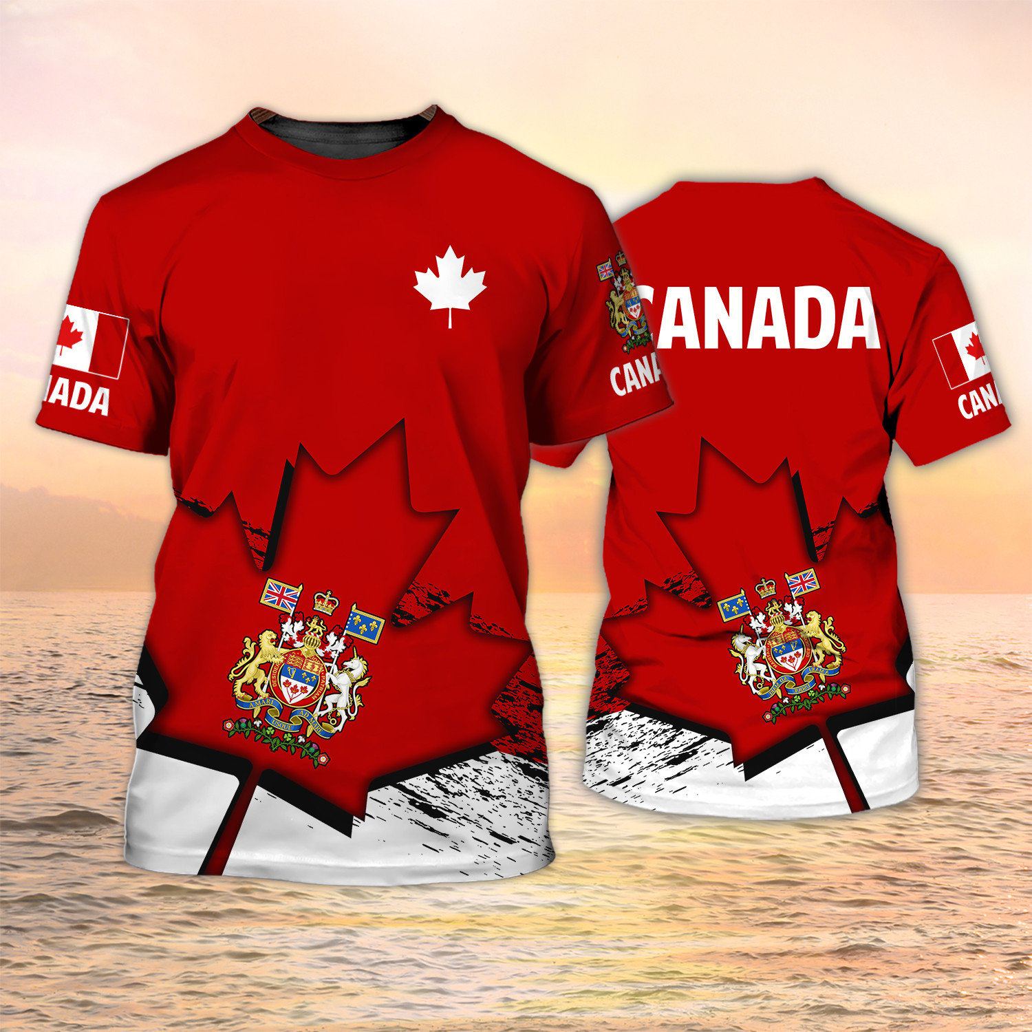 Canada T-Shirts Canadian Flag  - Summer Clothing Canada avaliação e preço