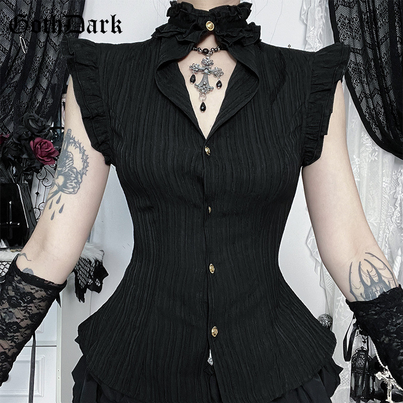 Goth Dark 90s Grunge Single Br - Summer Goth Clothing avaliação e preço
