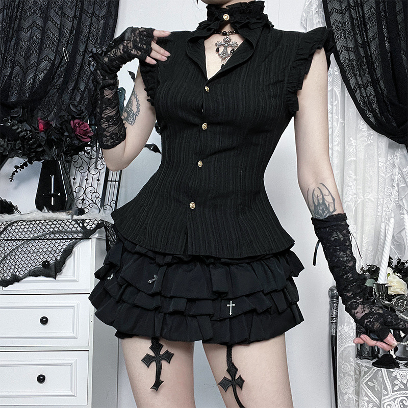 Goth Dark 90s Grunge Single Br - Summer Goth Clothing avaliação e preço