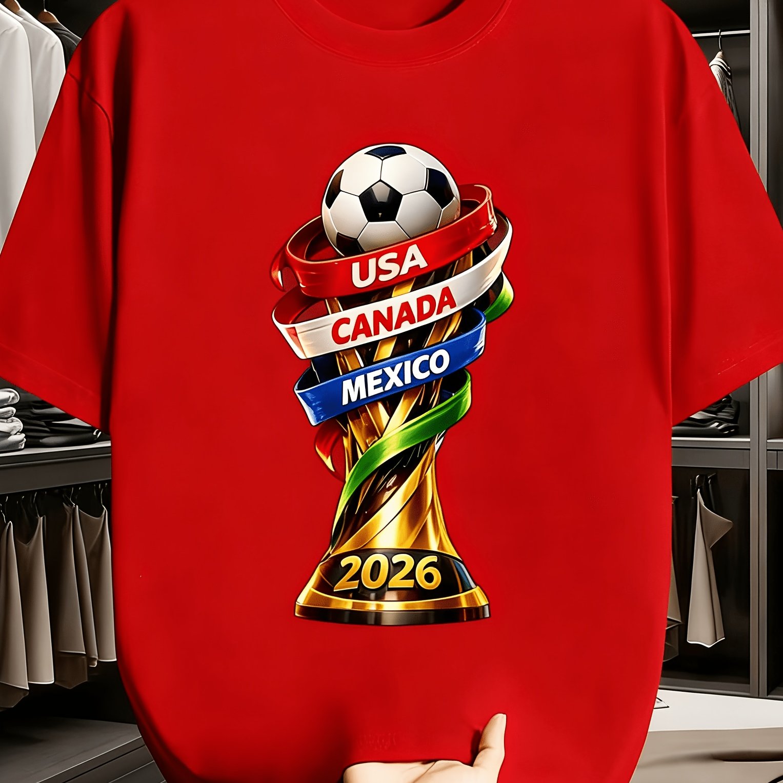 2026 USA Canada Cup Fun Print  - Summer Clothing Canada avaliação e preço