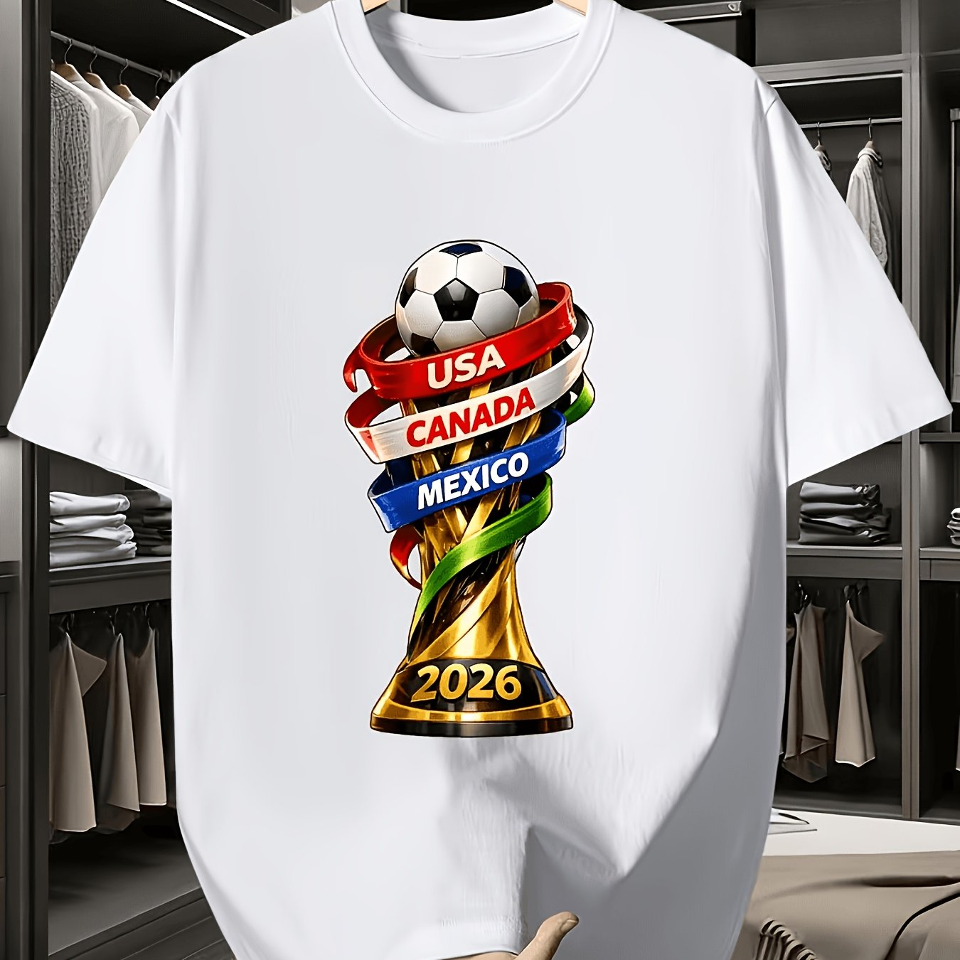 2026 USA Canada Cup Fun Print  - Summer Clothing Canada avaliação e preço
