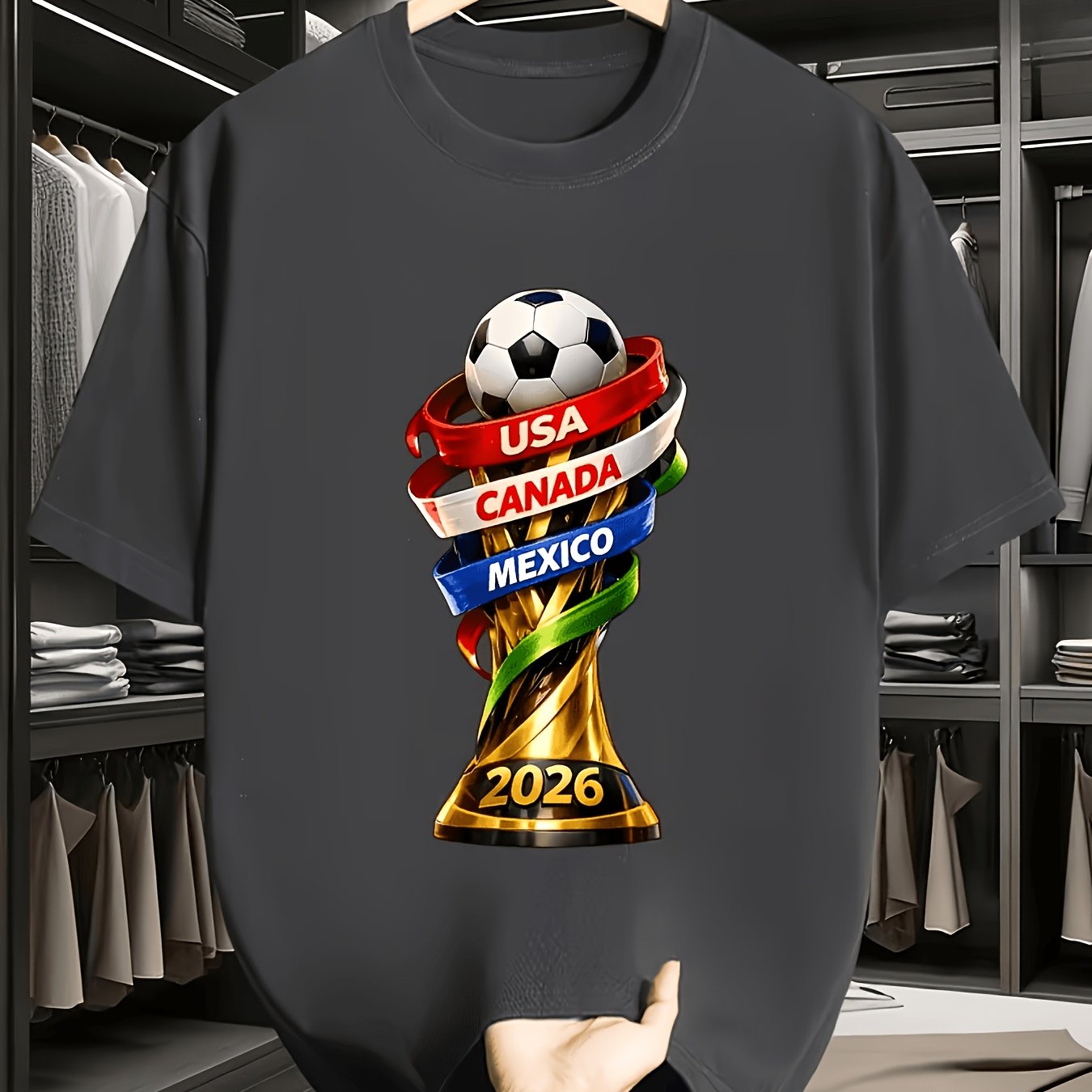 2026 USA Canada Cup Fun Print  - Summer Clothing Canada avaliação e preço