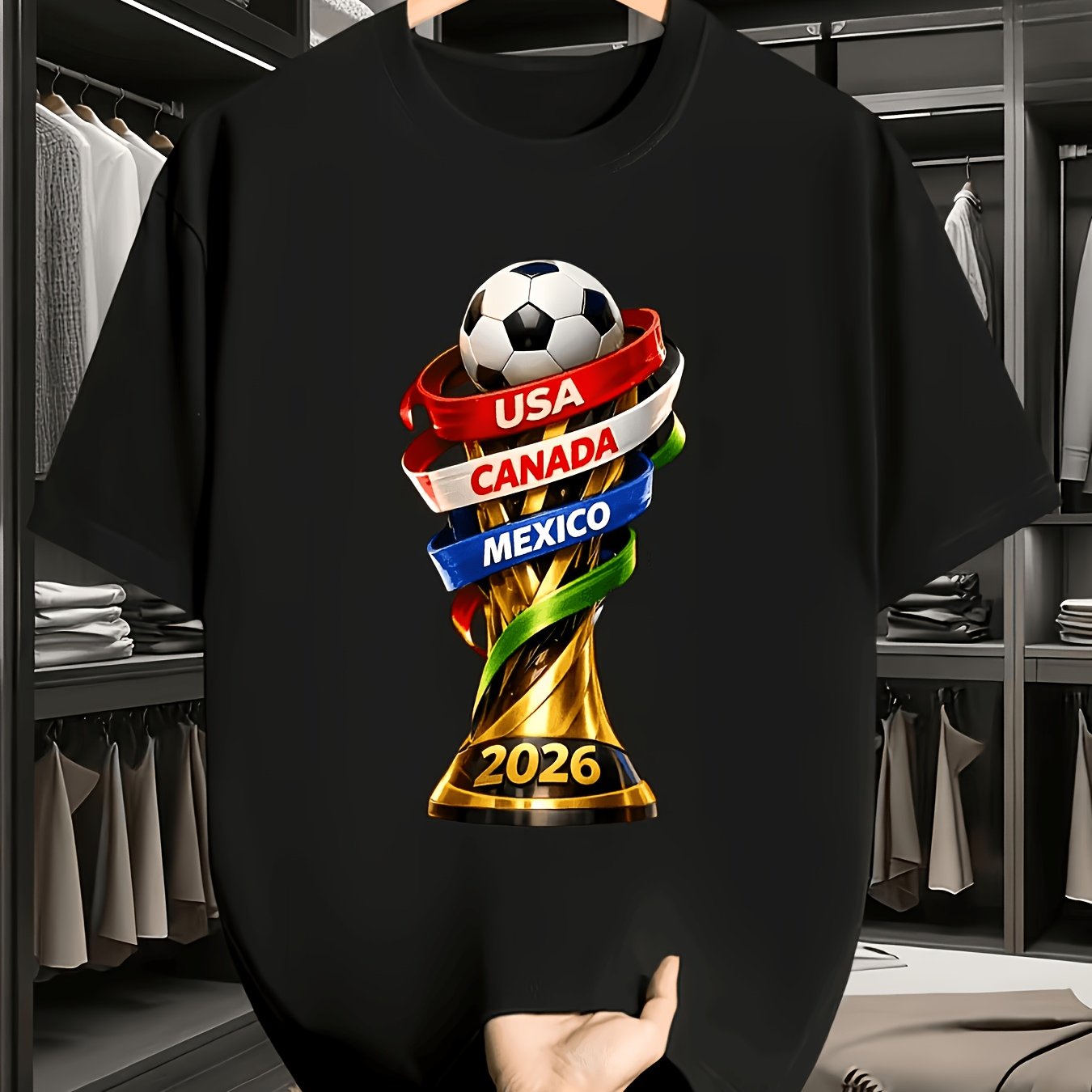 2026 USA Canada Cup Fun Print  - Summer Clothing Canada avaliação e preço