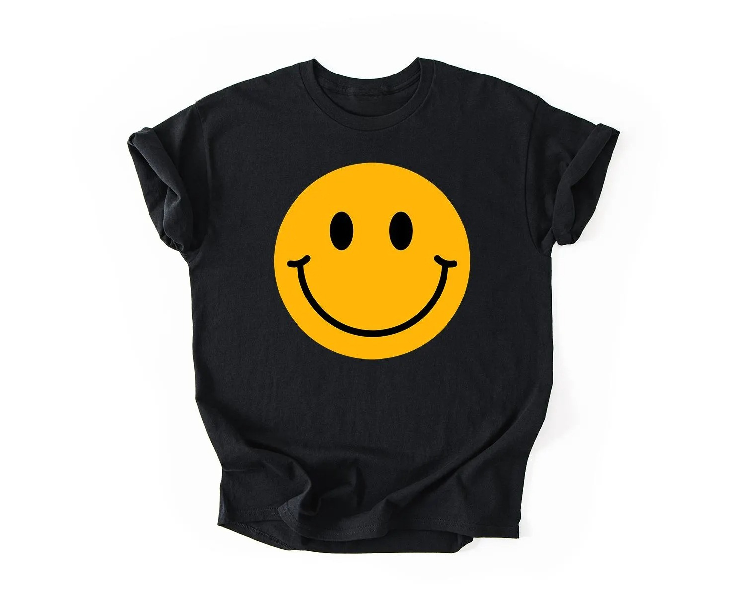 Smiley Face T-Shirt, Happy Fac - Summer Clothing Vibes avaliação e preço