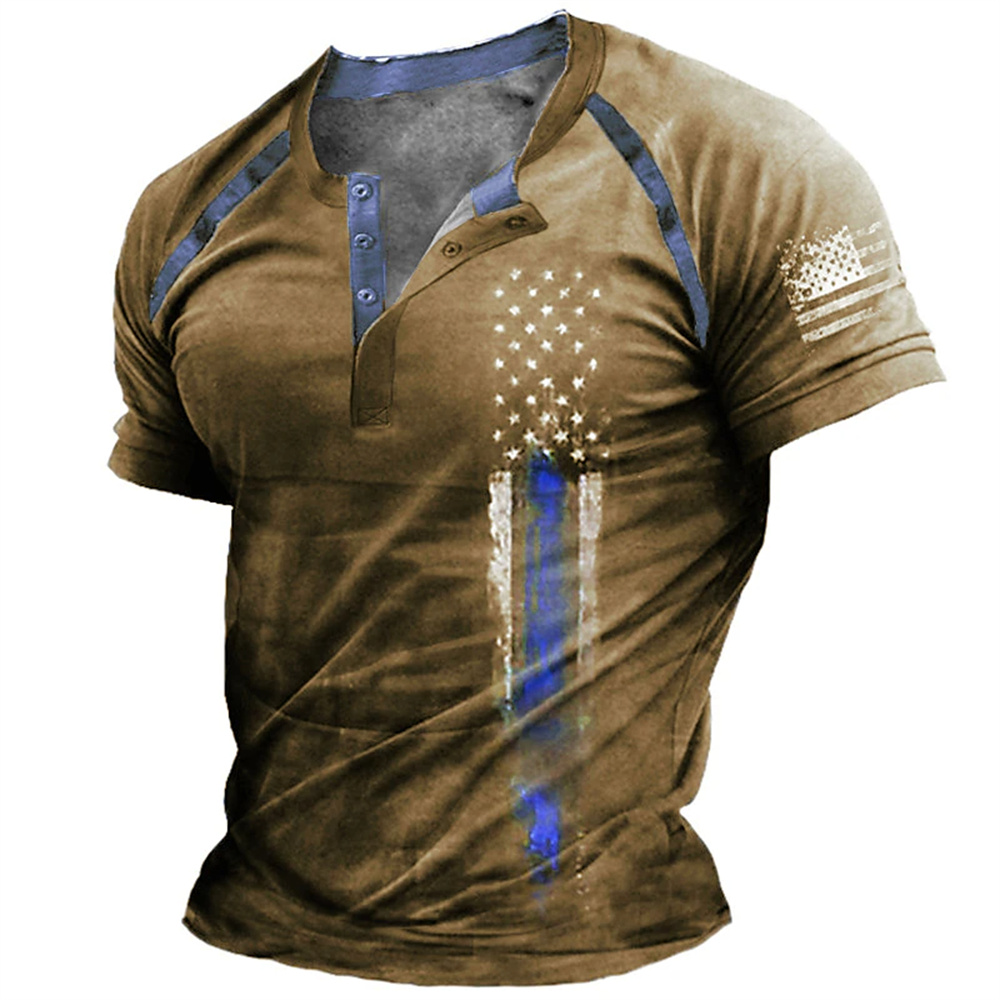 Funny 3D American Flag Print M - Summer Clothes Fashion avaliação e preço