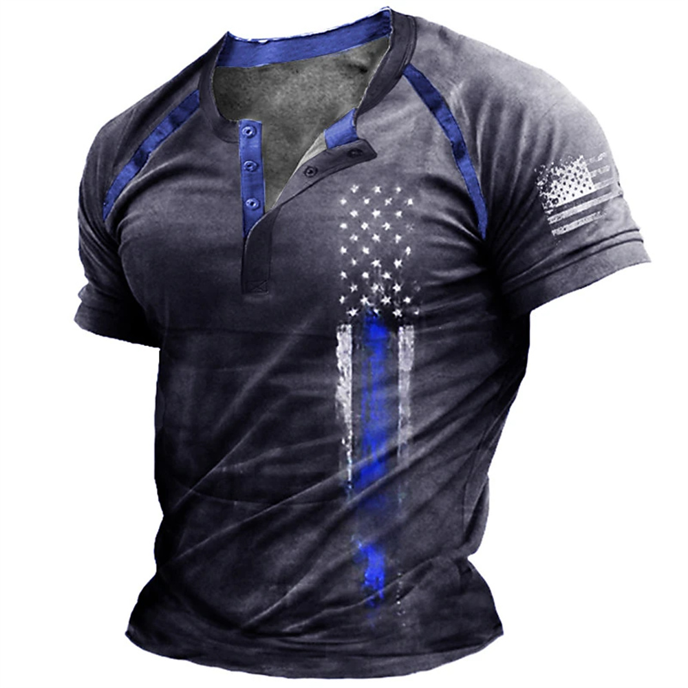 Funny 3D American Flag Print M - Summer Clothes Fashion avaliação e preço