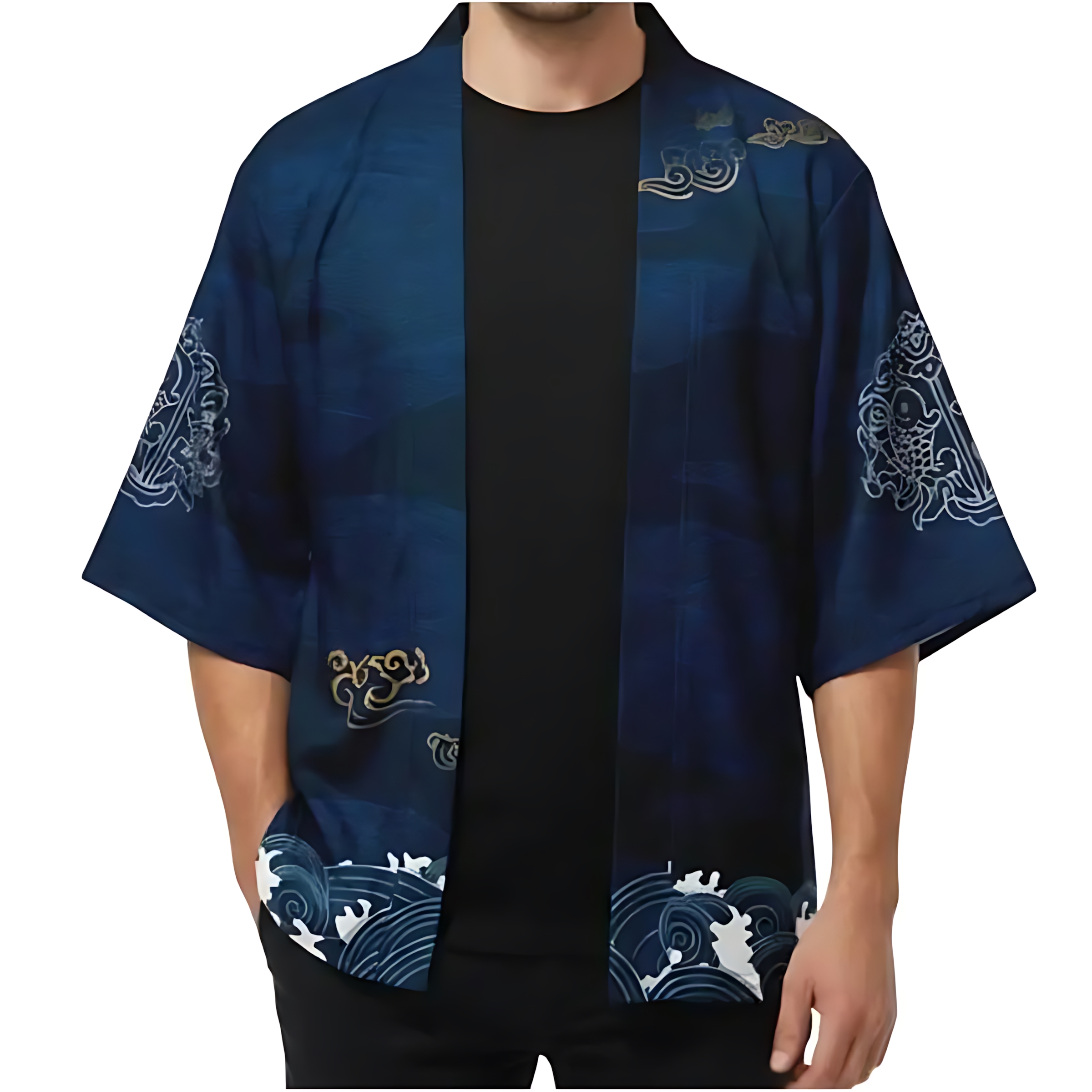 2026 Summer Men's Kimono 3D Pr - Summer Clothing Patterns avaliação e preço
