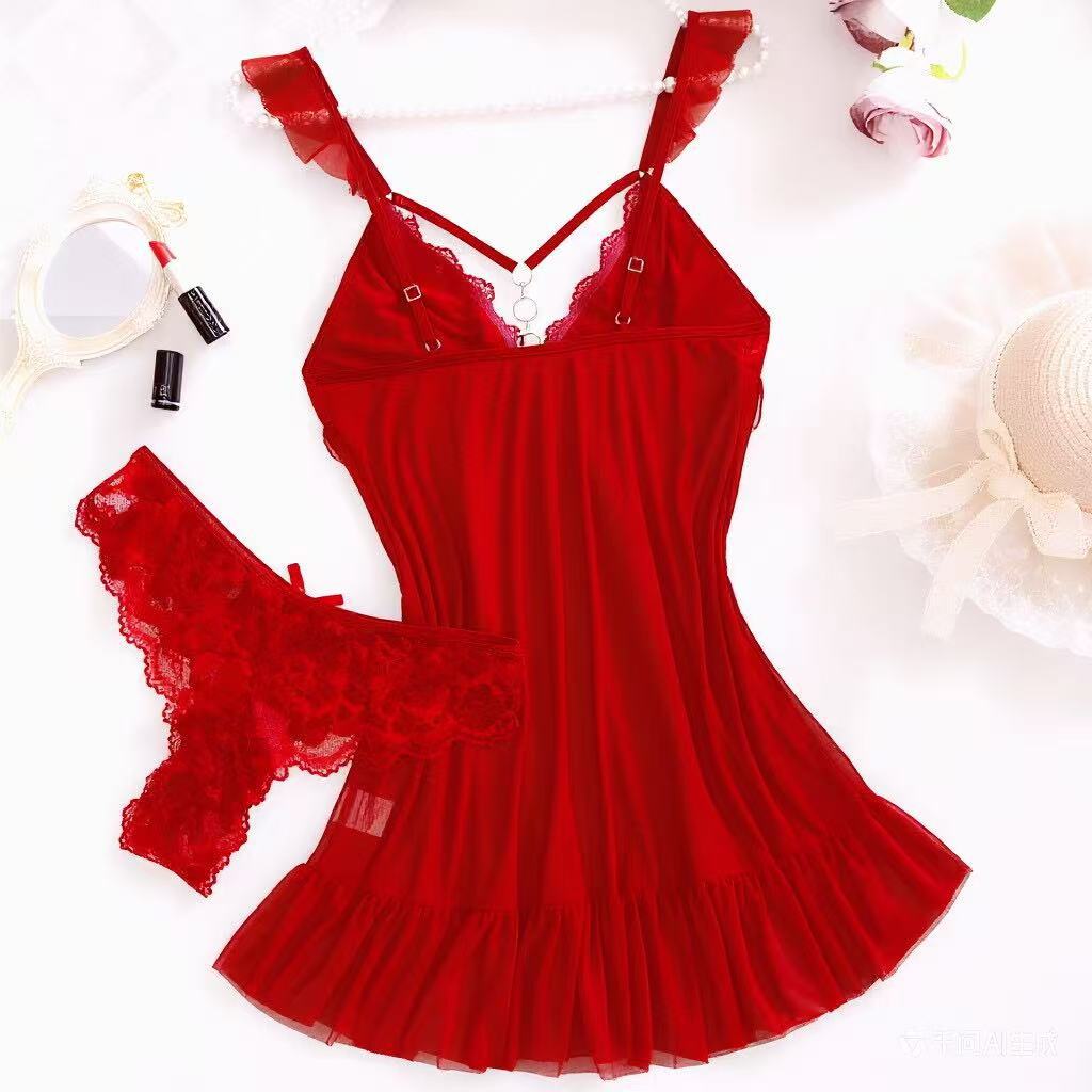 2026 New Red Sexy Lingerie Set - Summer Nights Clothing avaliação e preço