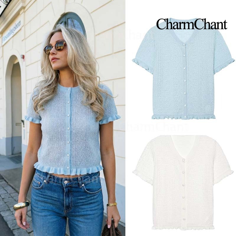 CharmChant Summer Women Ruffle - Summer Clothing Aesthetic avaliação e preço