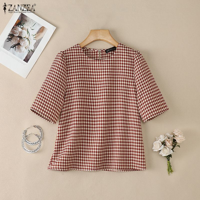 Woman French Elegant Gingham B - Summer Nights Clothing avaliação e preço